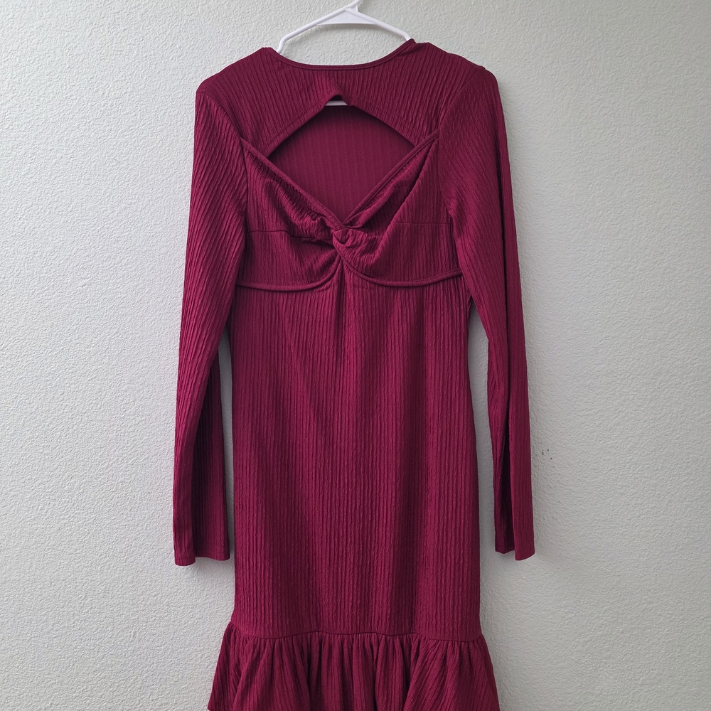 Red Long Sleeve Dress